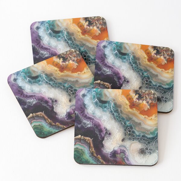 Item preview, Abstract Art Stone Slab Aesthetic Waves designed and sold by fluffstuffgifts.