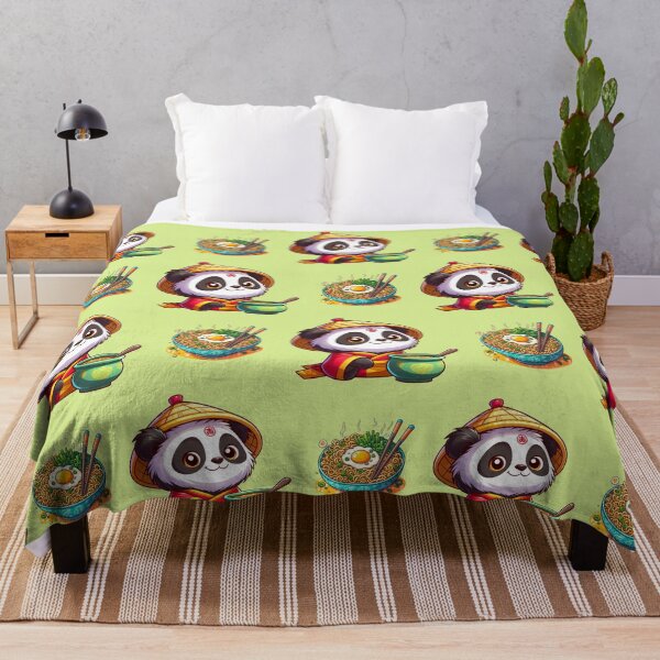 Item preview, A ramen and japanese panda in a hat and kimono is eating ramen designed and sold by Nastasiakhmnk.