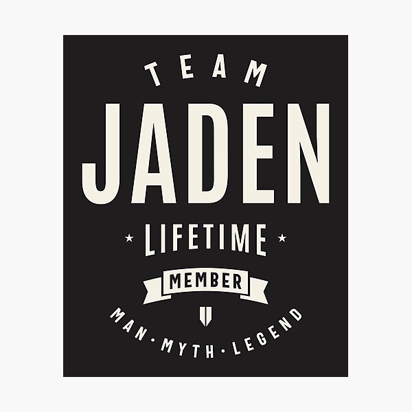 Artikelvorschau, Team Jaden Lifetime-Mitglied Lustiger Name Jaden entworfen und verkauft von cidolopez.