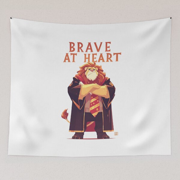Item preview, Brave at Heart - Sorcerer Lion - Fantasy designed and sold by Fenay Designs.