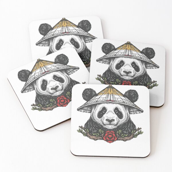 Item preview, Samurai giant panda in rice hat designed and sold by Mr Rychu.