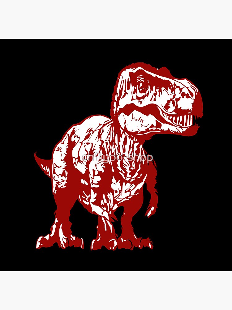 Thumbnail 2 von 2, Stofftasche, Tyrannosaurus Rex - Black-Red Edition designt und verkauft von chillyoo-shop.