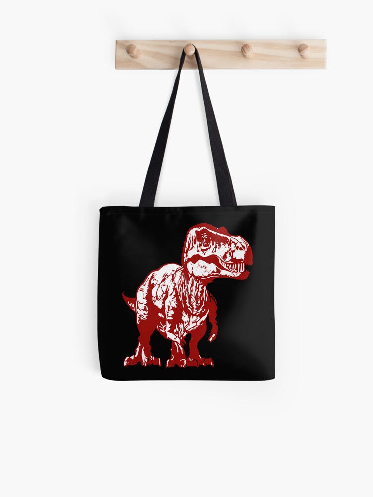 Thumbnail 1 von 2, Stofftasche, Tyrannosaurus Rex - Black-Red Edition designt und verkauft von chillyoo-shop.