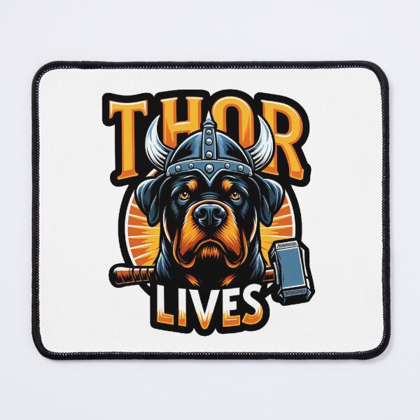 Item preview, Rottweiler Viking Thor Lives Norse Nordic Superhero designed and sold by BattlefoxxEarth.