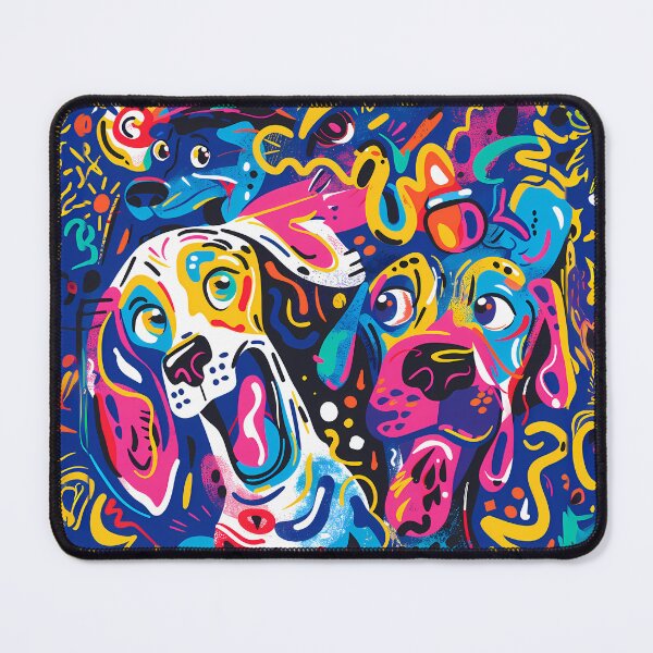 Item preview, Colorful Canine Capers: Dogs in a Whirl of Hues designed and sold by Ipek Morel.