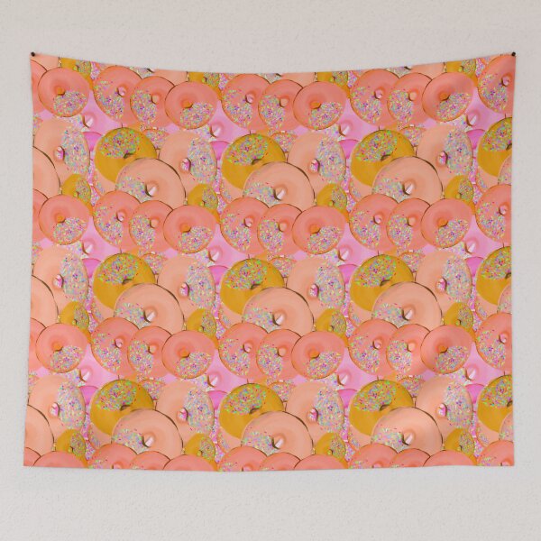 Item preview, Donuts - Colorful Hand-drawn Donuts in a Repeating Pattern designed and sold by Victoria Rose.