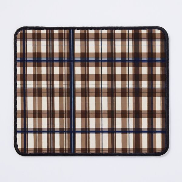 Item preview, brown plaid pattern print designed and sold by HancockArtisans.
