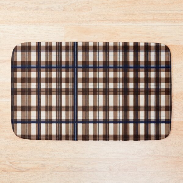 Item preview, brown plaid pattern print designed and sold by HancockArtisans.