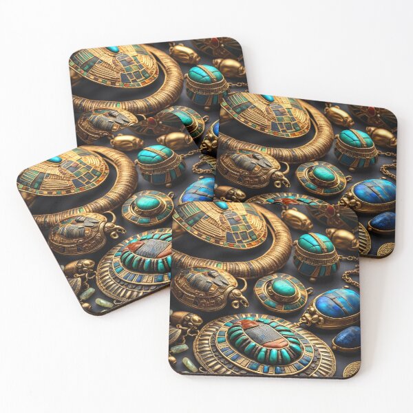 Item preview, Ancient gold Pharaonic jewelry, an artistic painting designed and sold by Egyptian  Princess EG.