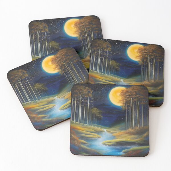 Item preview, Tranquil Moonlit Forest designed and sold by Aaron Ran.