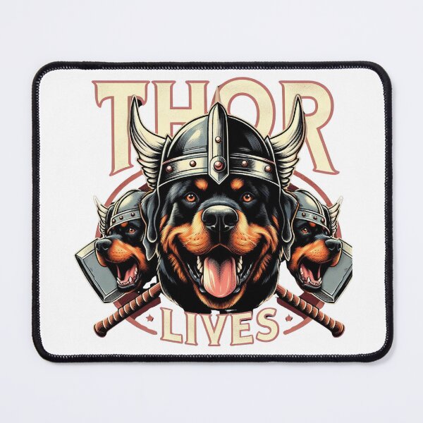 Item preview, Rottweiler Viking Thor Lives Norse Nordic Superhero designed and sold by BattlefoxxEarth.
