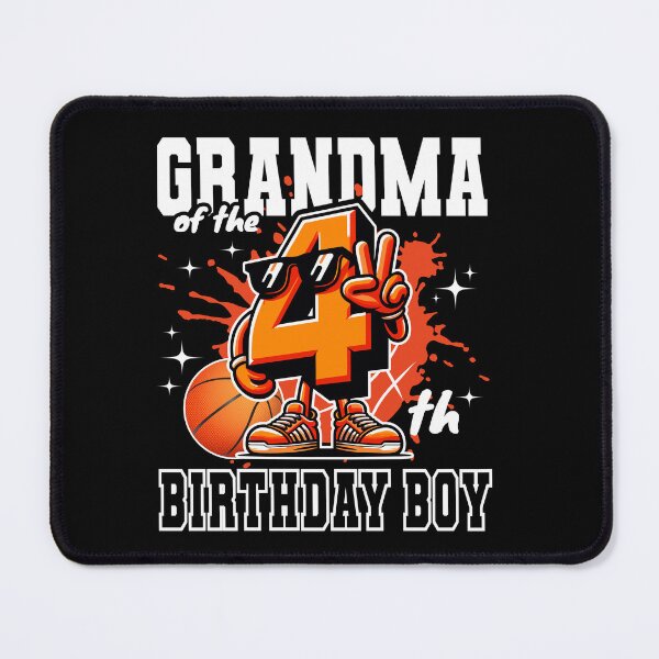 Item preview, Grandma Of Birthday Boy 4th Basketball Family B-day Party designed and sold by Jungle Hub.
