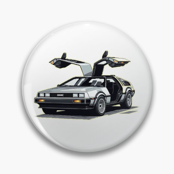 Item preview, 1981 DMC Delorean Pixelart designed and sold by VintageCarsShop.