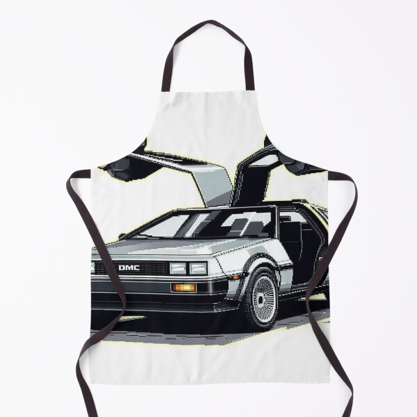 Artikelvorschau, 1981 DMC Delorean Pixelart entworfen und verkauft von VintageCarsShop.