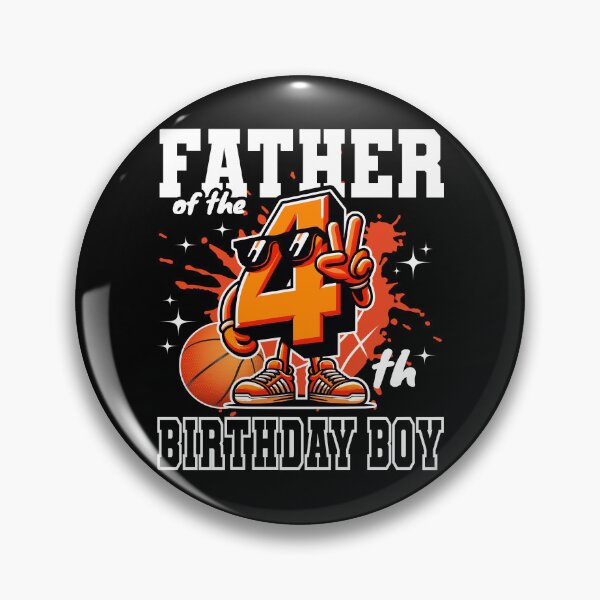 Item preview, Father Of Birthday Boy 4th Basketball Family B-day Party designed and sold by Jungle Hub.