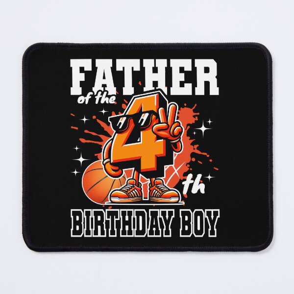 Item preview, Father Of Birthday Boy 4th Basketball Family B-day Party designed and sold by Jungle Hub.