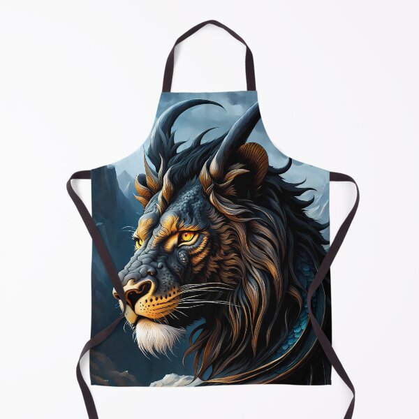 Item preview, Black Dragon Lion Portrait, Ai Generated Art  designed and sold by ACC .