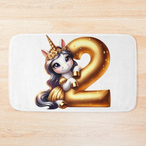 Item preview, Second birthday unicorn, number two  designed and sold by AnetArtStore.