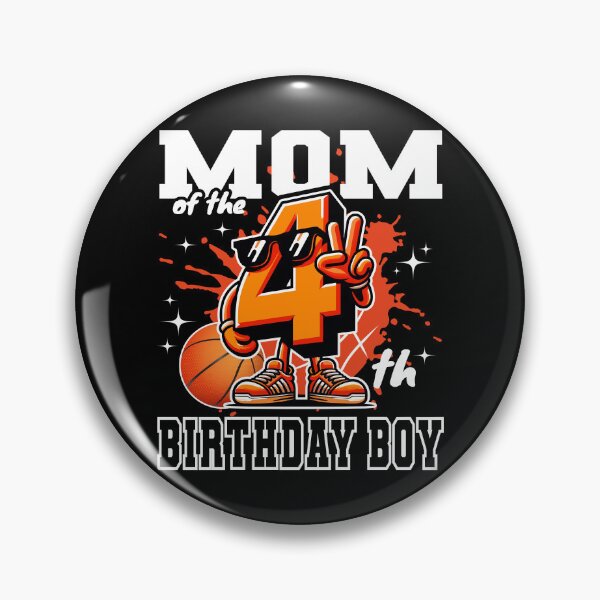 Item preview, Mom Of The Birthday Boy 4th Basketball Family B-day Party designed and sold by Jungle Hub.