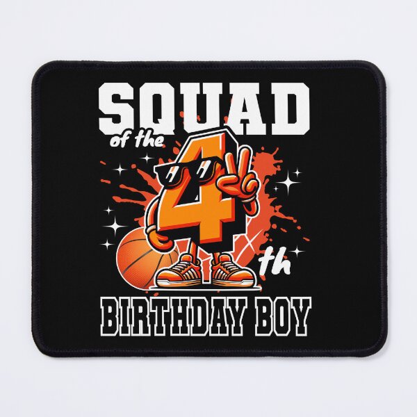 Item preview, Squad Of The Birthday Boy 4th Basketball Family B-day Theme designed and sold by Jungle Hub.