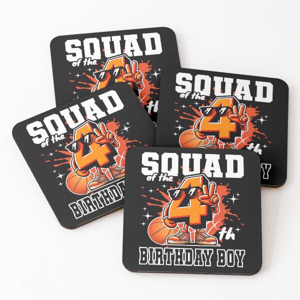 Item preview, Squad Of The Birthday Boy 4th Basketball Family B-day Theme designed and sold by Jungle Hub.