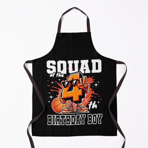Item preview, Squad Of The Birthday Boy 4th Basketball Family B-day Theme designed and sold by Jungle Hub.
