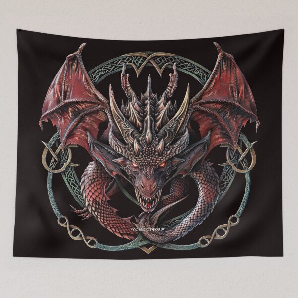 Item preview, Stunning dragon fantasy style designed and sold by MojennEditions.