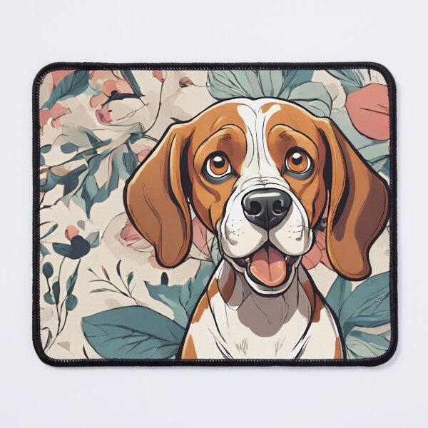 Item preview, Beagle dog in flowers all pattern designed and sold by GoodyPaws.