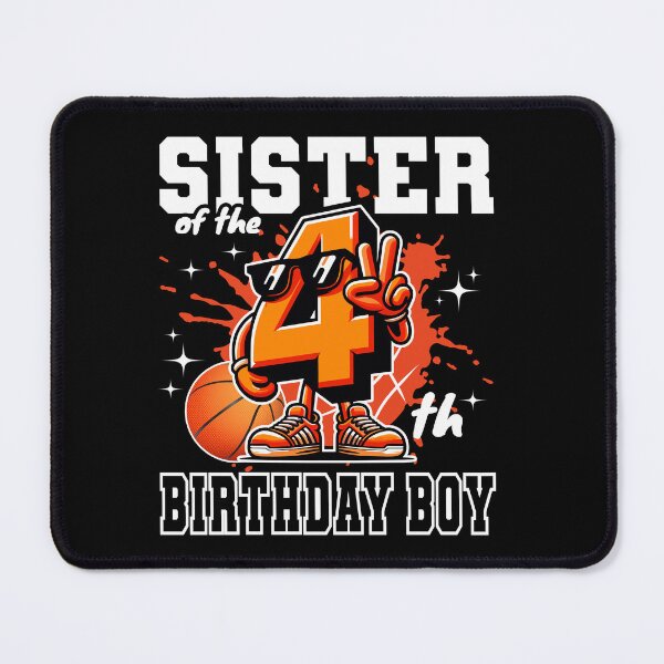 Item preview, Sister Of The Birthday Boy 4th Basketball Family B-day Theme designed and sold by Jungle Hub.