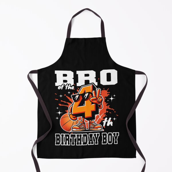 Item preview, Bro Of The Birthday Boy 4th Basketball designed and sold by Jungle Hub.