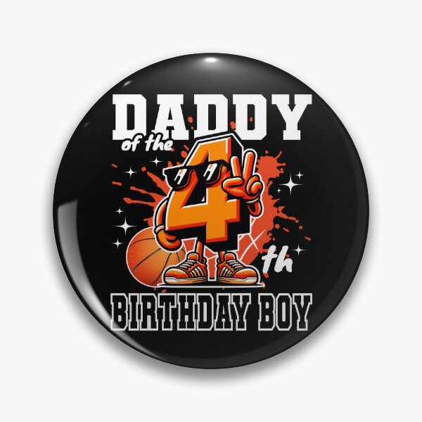 Item preview, Daddy Of Birthday Boy 4th Basketball Family Party B-day Team designed and sold by Jungle Hub.