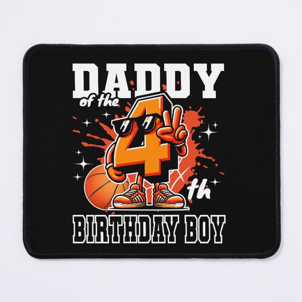 Item preview, Daddy Of Birthday Boy 4th Basketball Family Party B-day Team designed and sold by Jungle Hub.