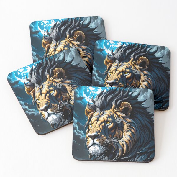 Item preview, Black Dragon Lion Portrait, Ai Generated Art  designed and sold by ACC .