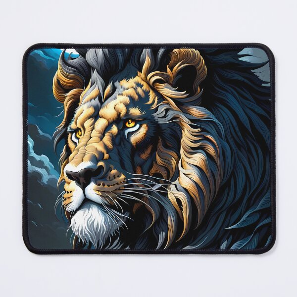 Item preview, Black Dragon Lion Portrait, Ai Generated Art designed and sold by ACC .