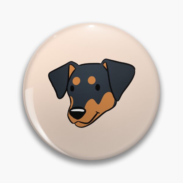 Item preview, German pinscher dog face  designed and sold by Yaragold.