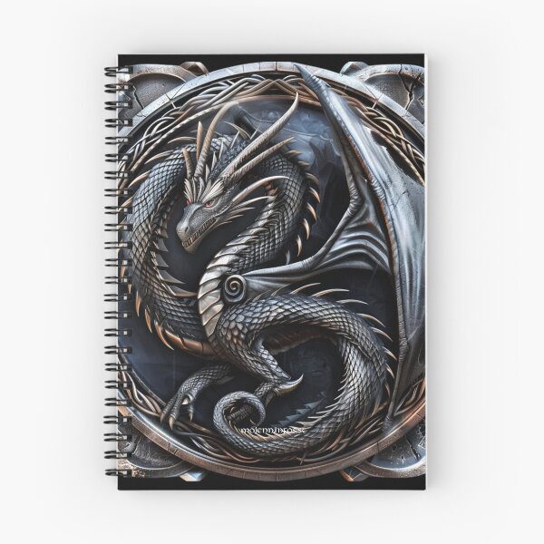 Item preview, Stunning dragon fantasy style, stone engraving designed and sold by MojennEditions.