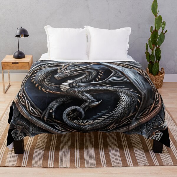 Item preview, Stunning dragon fantasy style, stone engraving designed and sold by MojennEditions.