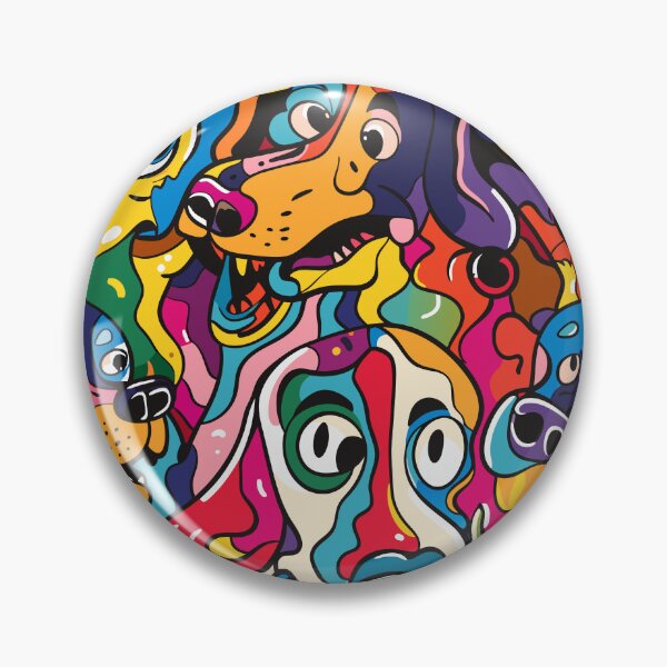Item preview, Colorful Canine Capers: Dogs in a Whirl of Hues designed and sold by Ipek Morel.