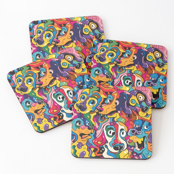 Item preview, Colorful Canine Capers: Dogs in a Whirl of Hues designed and sold by Ipek Morel.