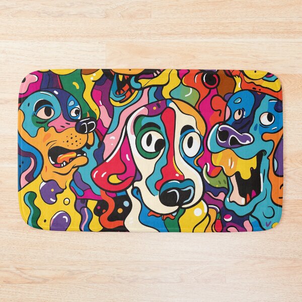Item preview, Colorful Canine Capers: Dogs in a Whirl of Hues designed and sold by Ipek Morel.