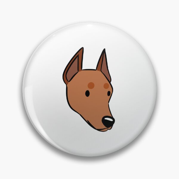Item preview, German pinscher dog face  designed and sold by Yaragold.