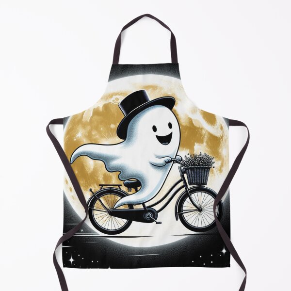 Item preview, Cute Ghost Ghostie Cycling designed and sold by Simplybe1.