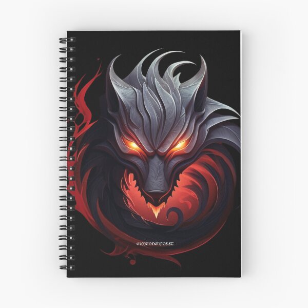 Item preview, Stunning burning wolf fantasy style designed and sold by MojennEditions.