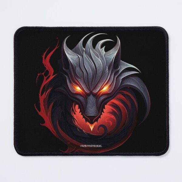Item preview, Stunning burning wolf fantasy style designed and sold by MojennEditions.