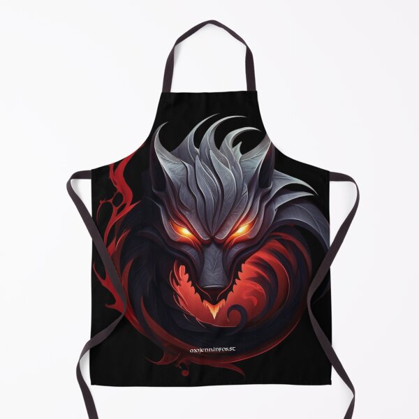 Item preview, Stunning burning wolf fantasy style designed and sold by MojennEditions.