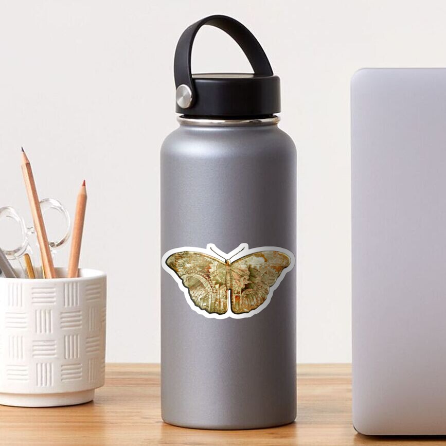 Steampunk Butterfly - Rusty Sticker
