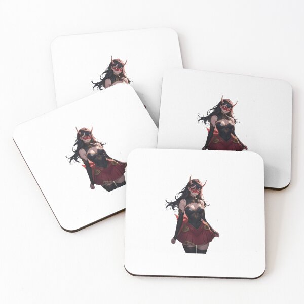 Item preview,  goth anime girl with oni mask designed and sold by Wxjtecki.