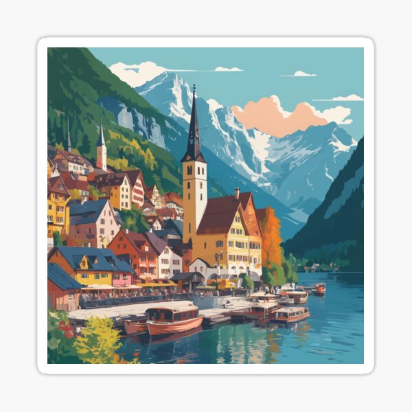 Item preview, Hallstatt Lake designed and sold by WildlifeInc.