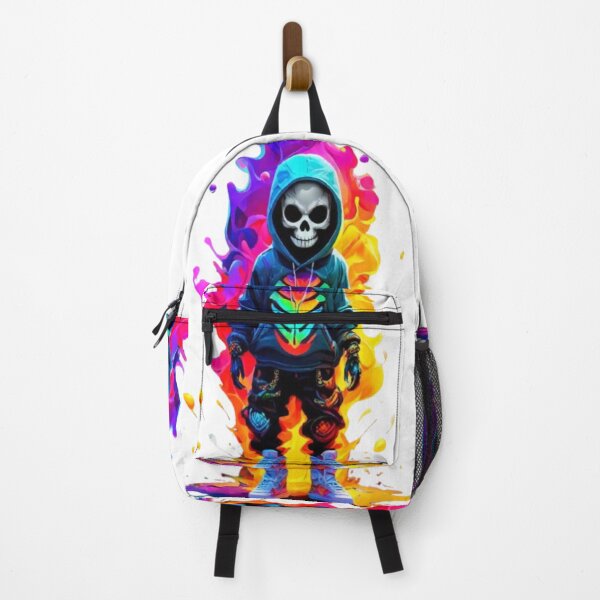 Item preview, Skull boy in exploding colors designed and sold by catcraftss.