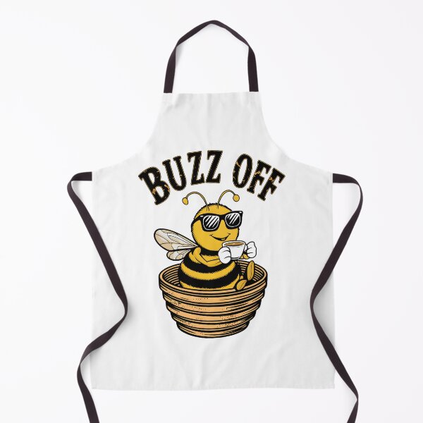 Item preview, Bee In Sunglasses Drinking Coffee Funny Buzz Off For Earth Day designed and sold by ColorFlick.